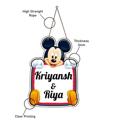 Personalized Teddy Wooden Wall Hanging Customized With Name Living Room, Bedroom & Kids room Birthday Gift For Loveable Person